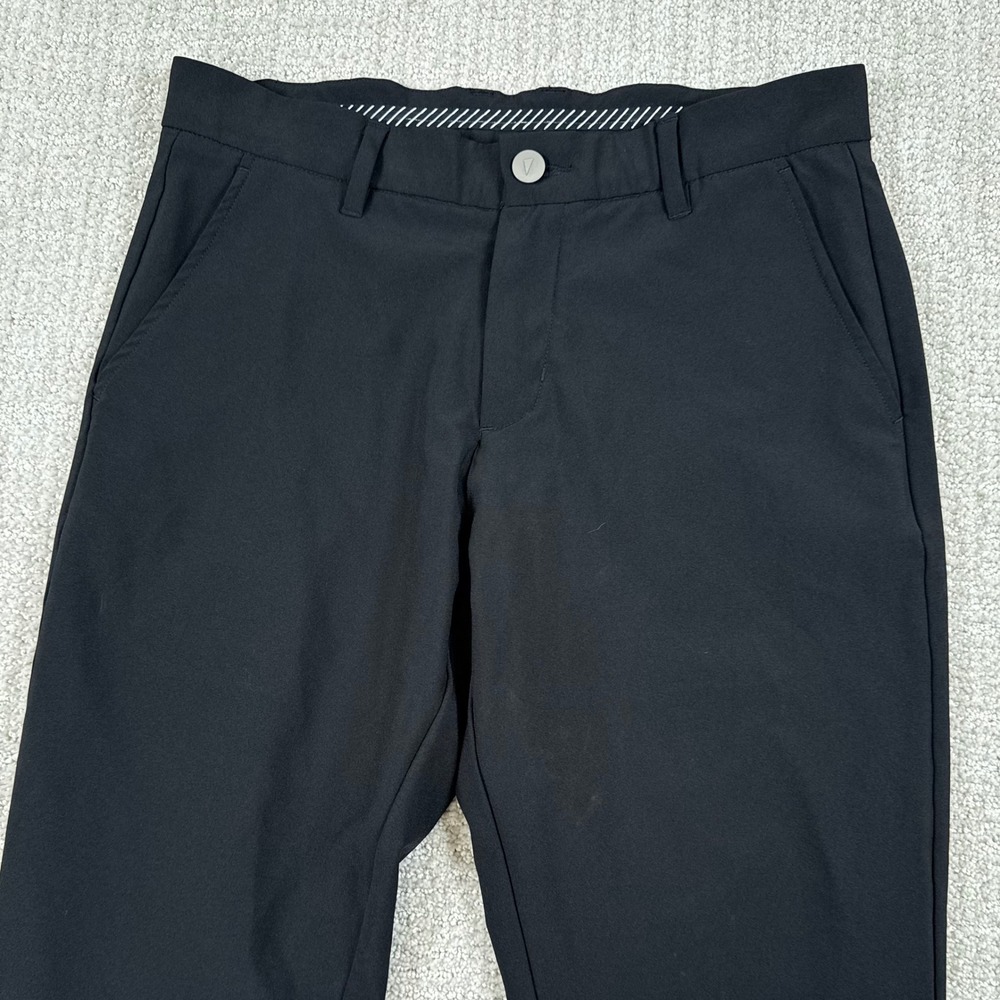 Primo Mens 30 Regular (30x29) Black Performance Stretch Golf Jogger Pants